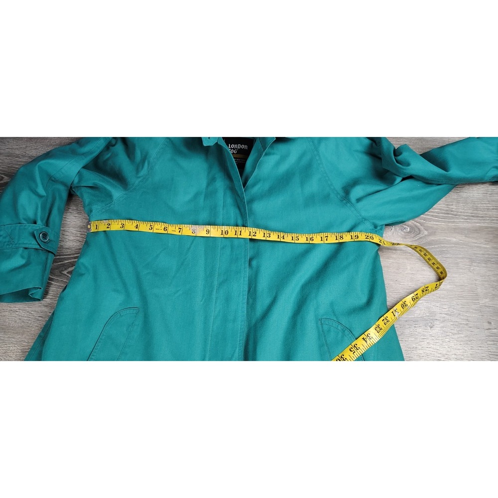 Vtg London Fog Trench Coat Wamsutta Removable Thinsulate Insulation 10 Petite US - Picture 7 of 12